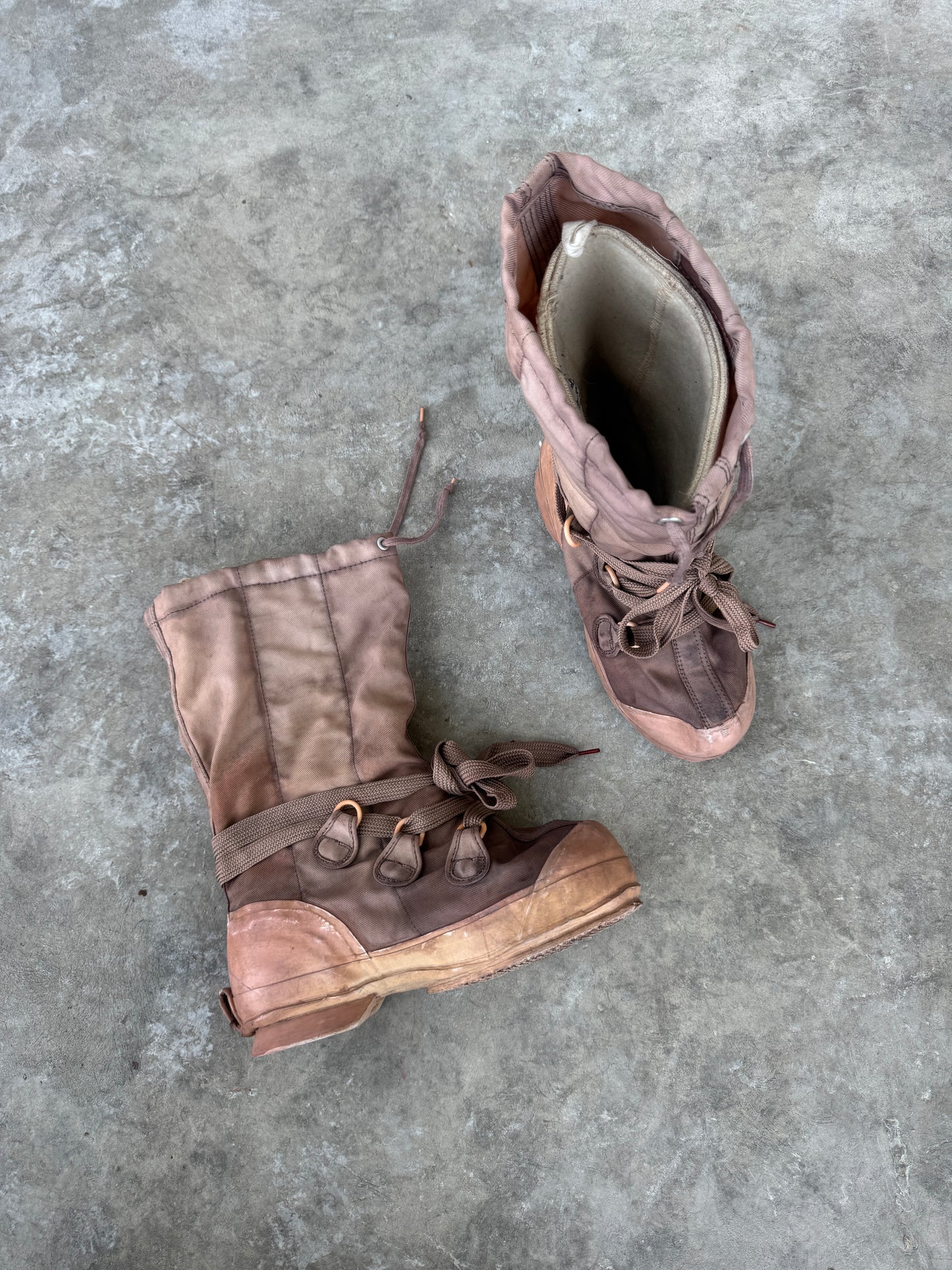 Faded Rust Combat Boots