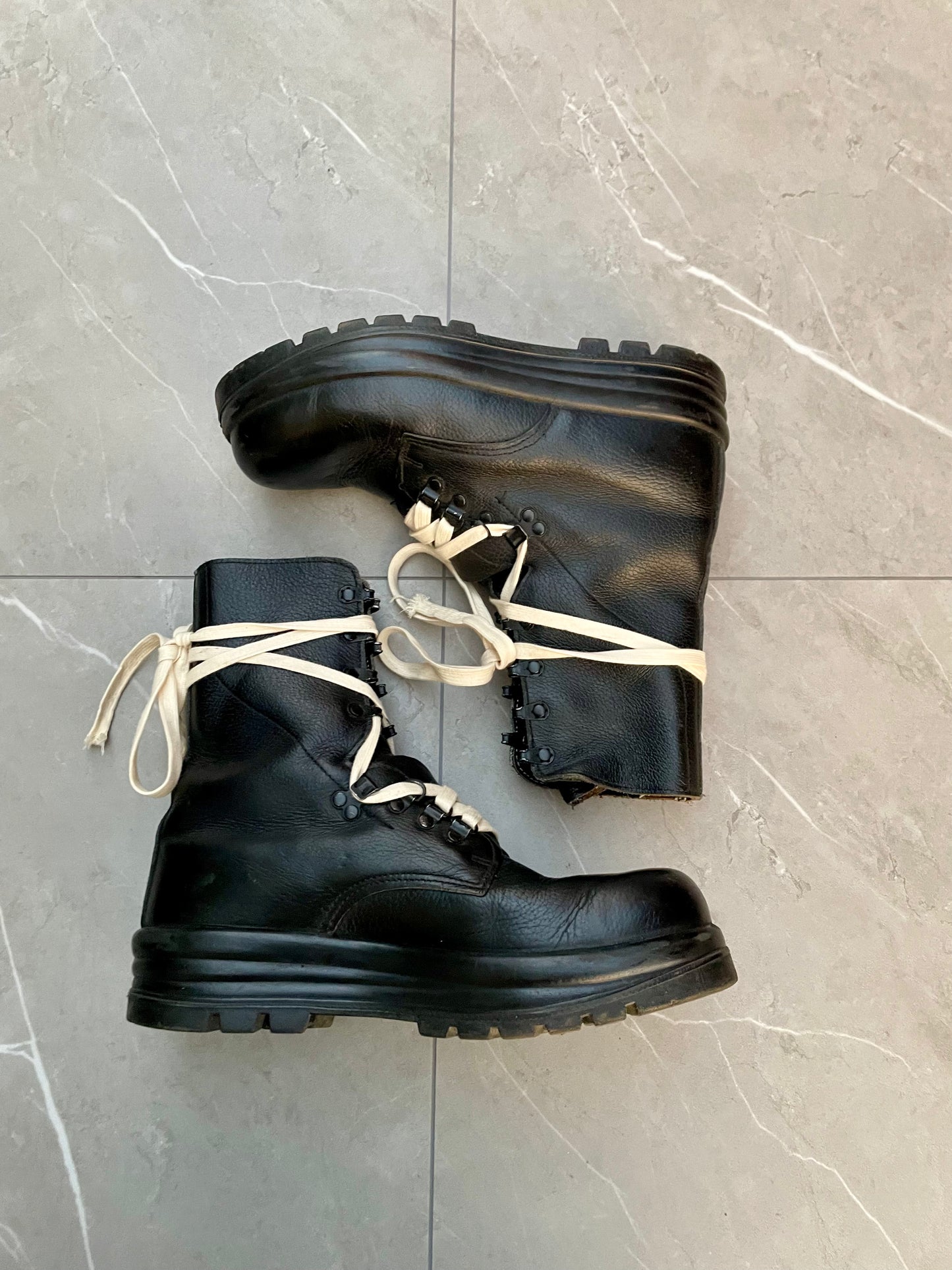 1970s Military Issue Leather Combat Boots
