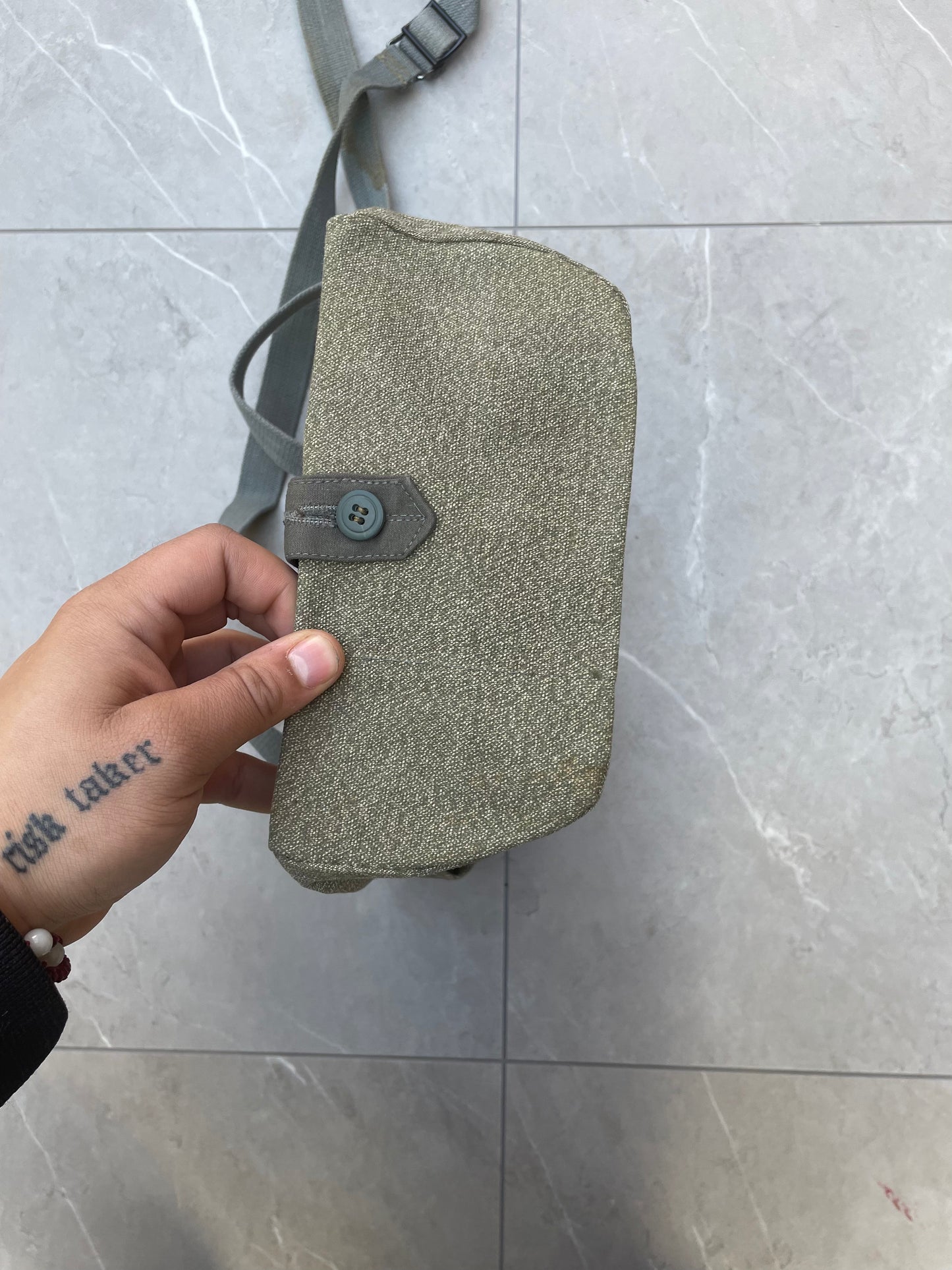1950s/60s Vintage Military Crossbody Bag