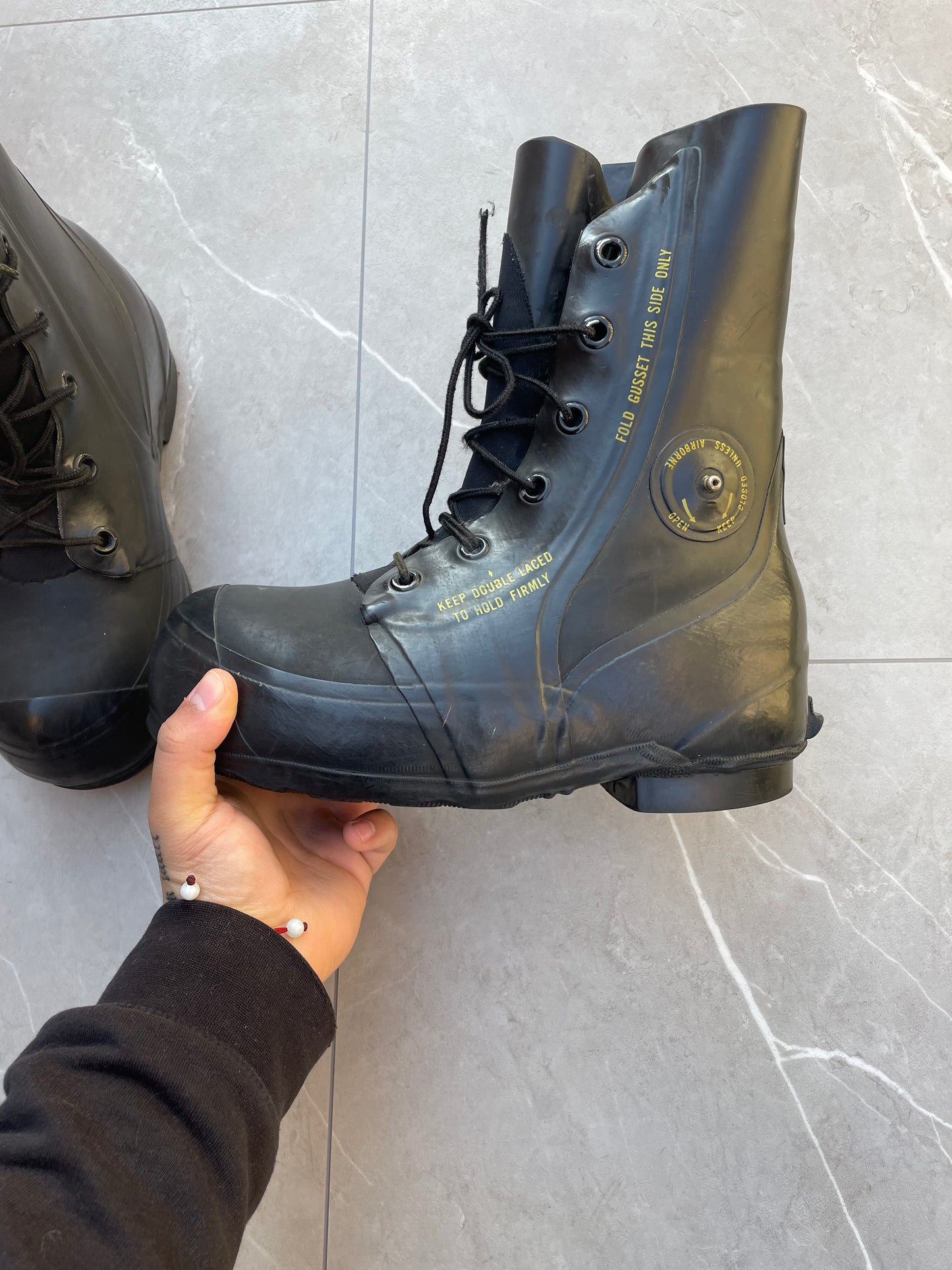 1970s/80s Vintage Mickey Mouse Bunny Combat Boots