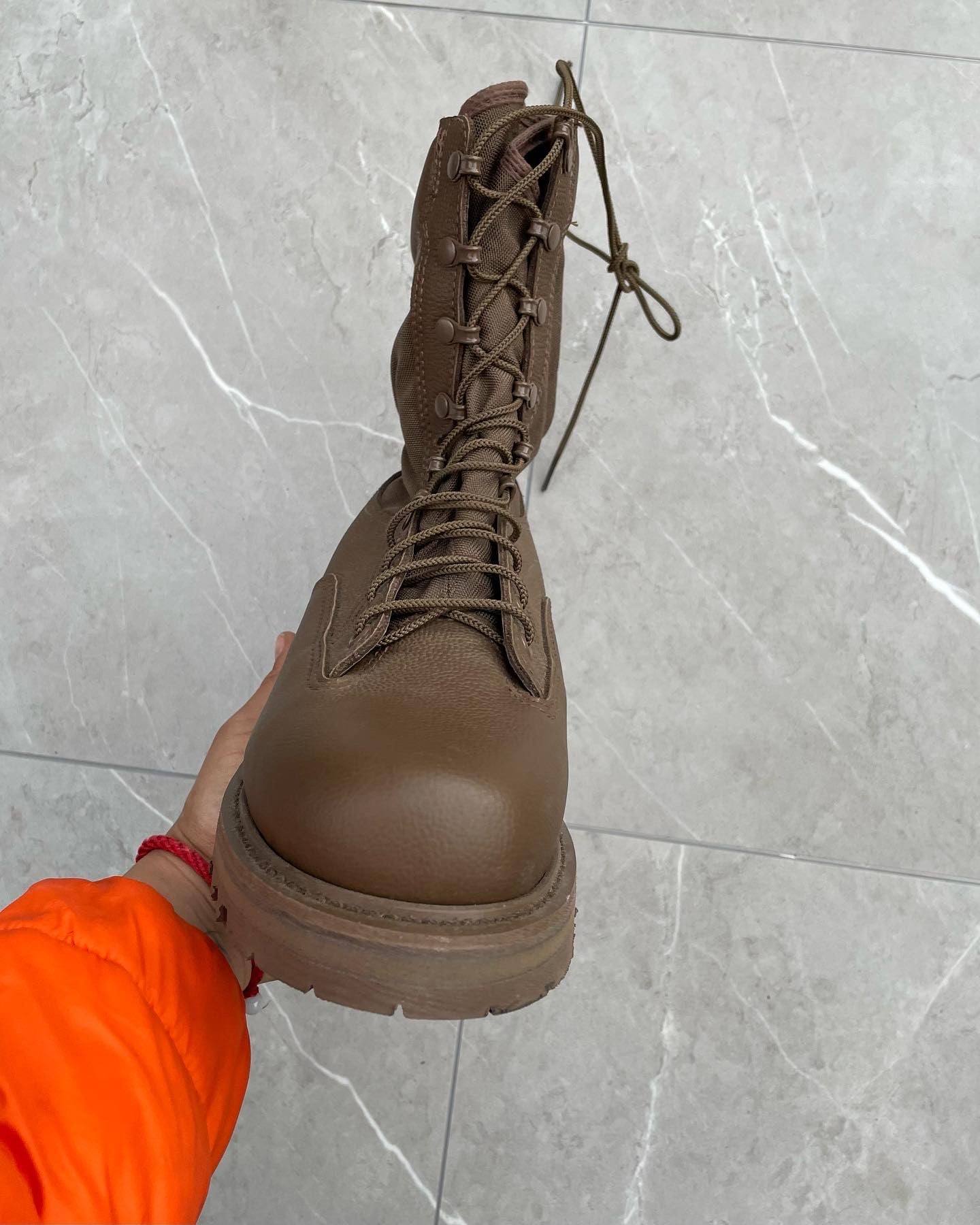 BROWN VINTAGE MILITARY COMBAT BOOTS