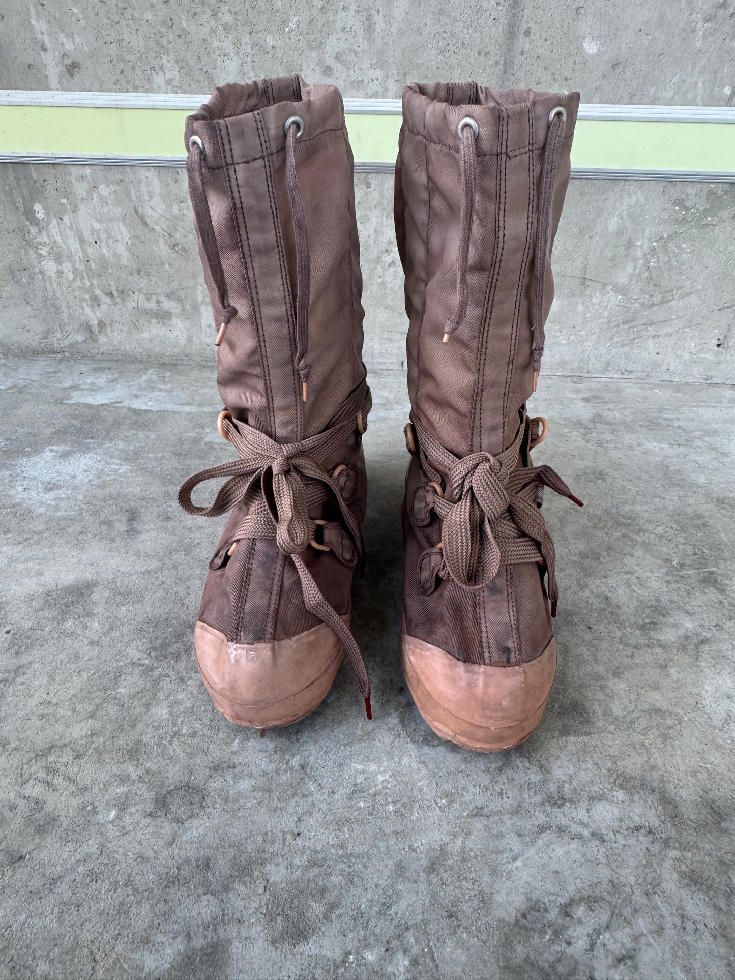 Faded Rust Combat Boots