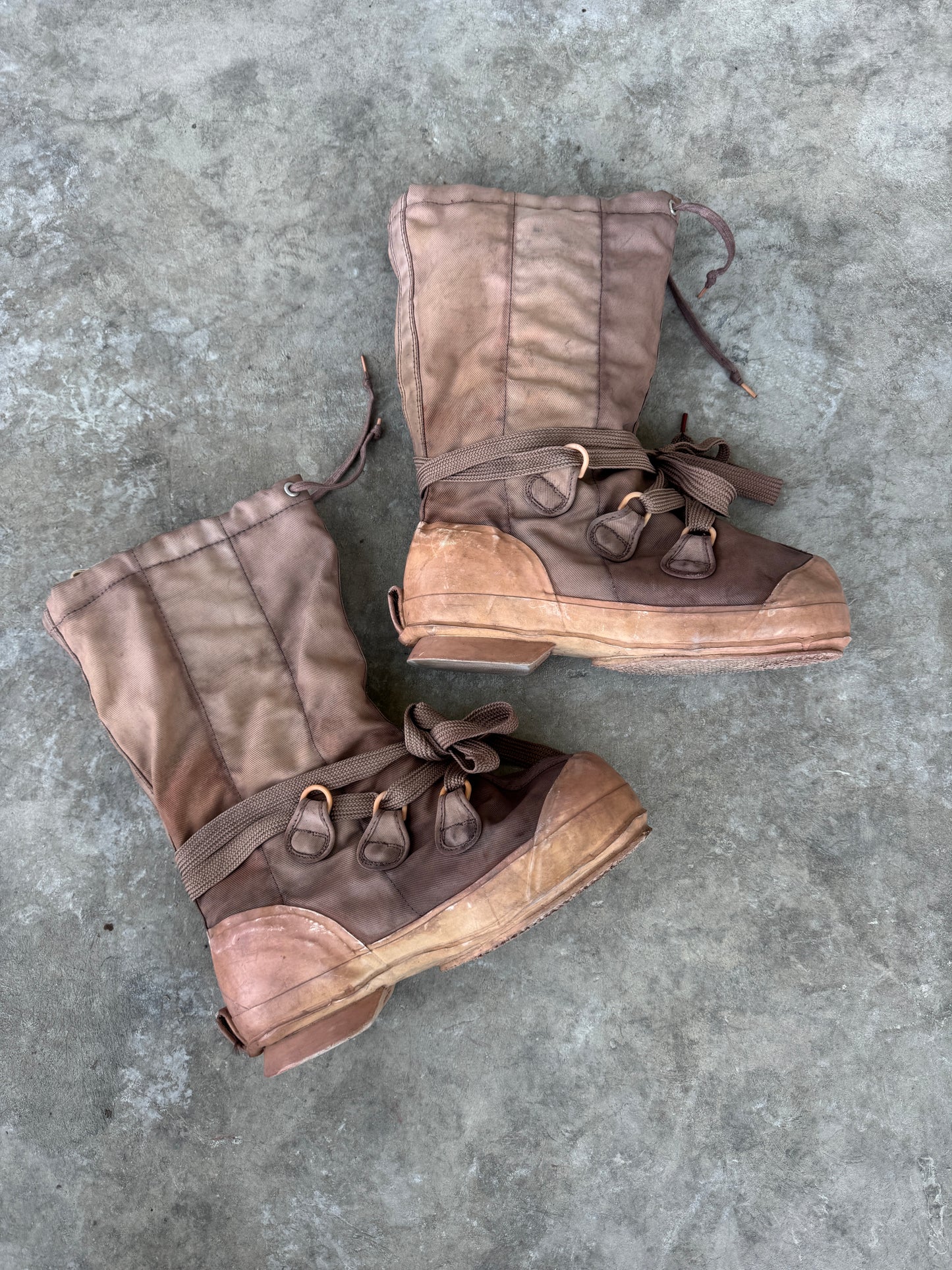 Faded Rust Combat Boots