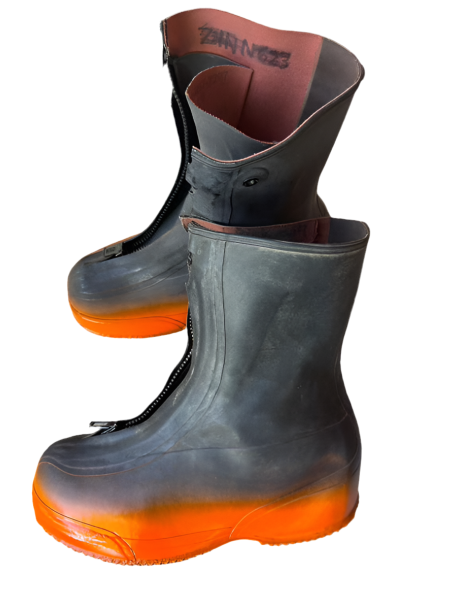 1980s HUNTER ORANGE DUNE BOOT