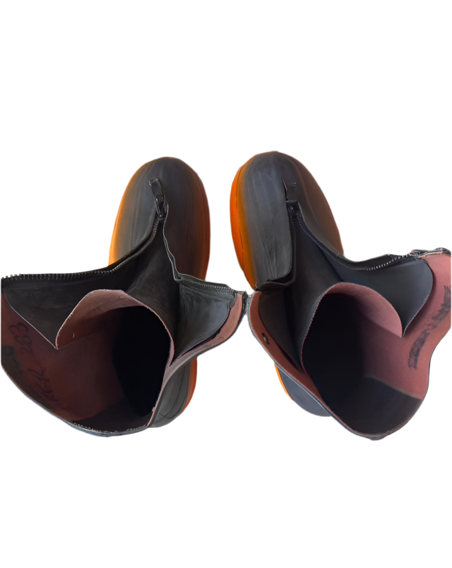1980s HUNTER ORANGE DUNE BOOT
