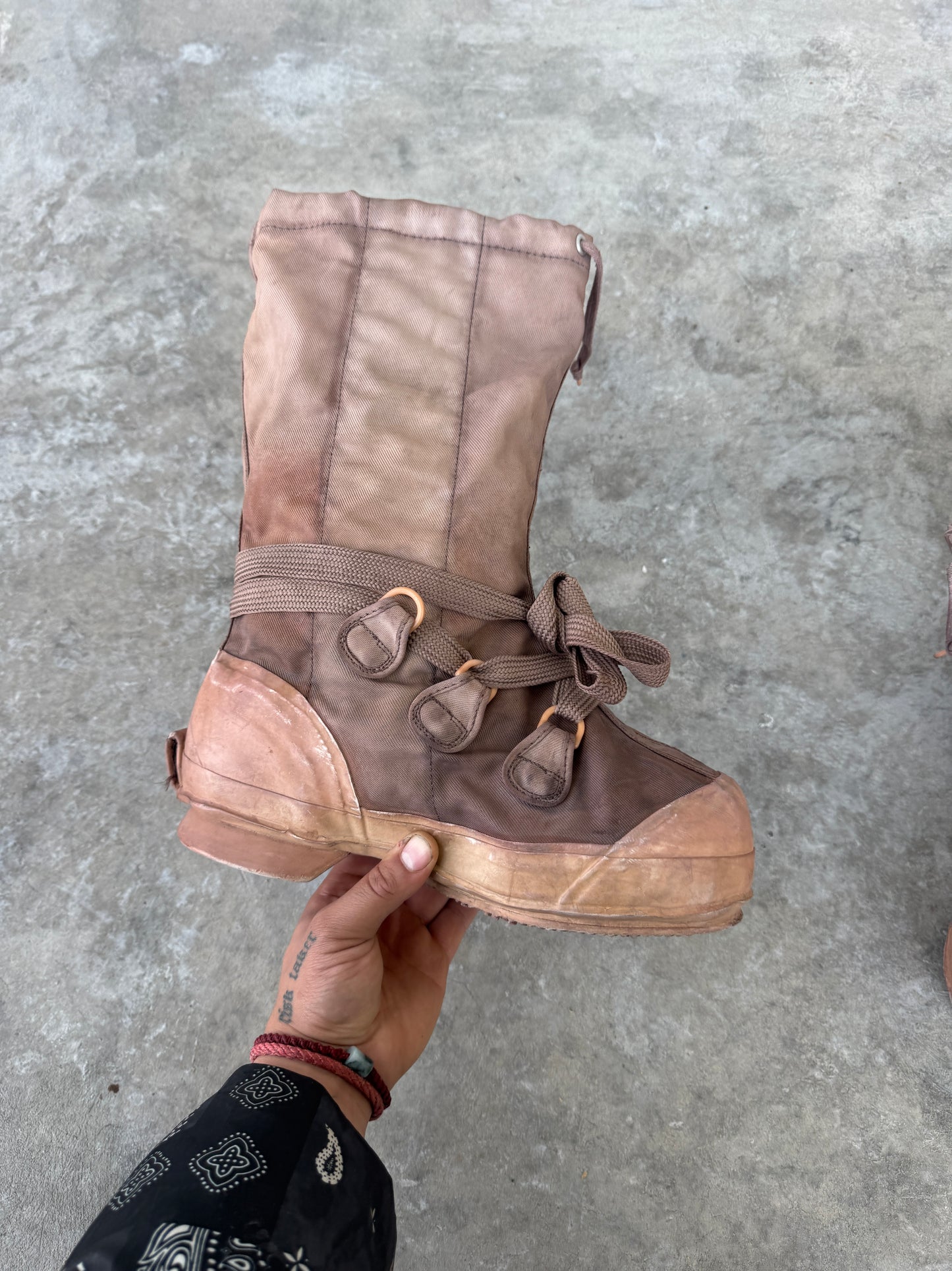 Faded Rust Combat Boots