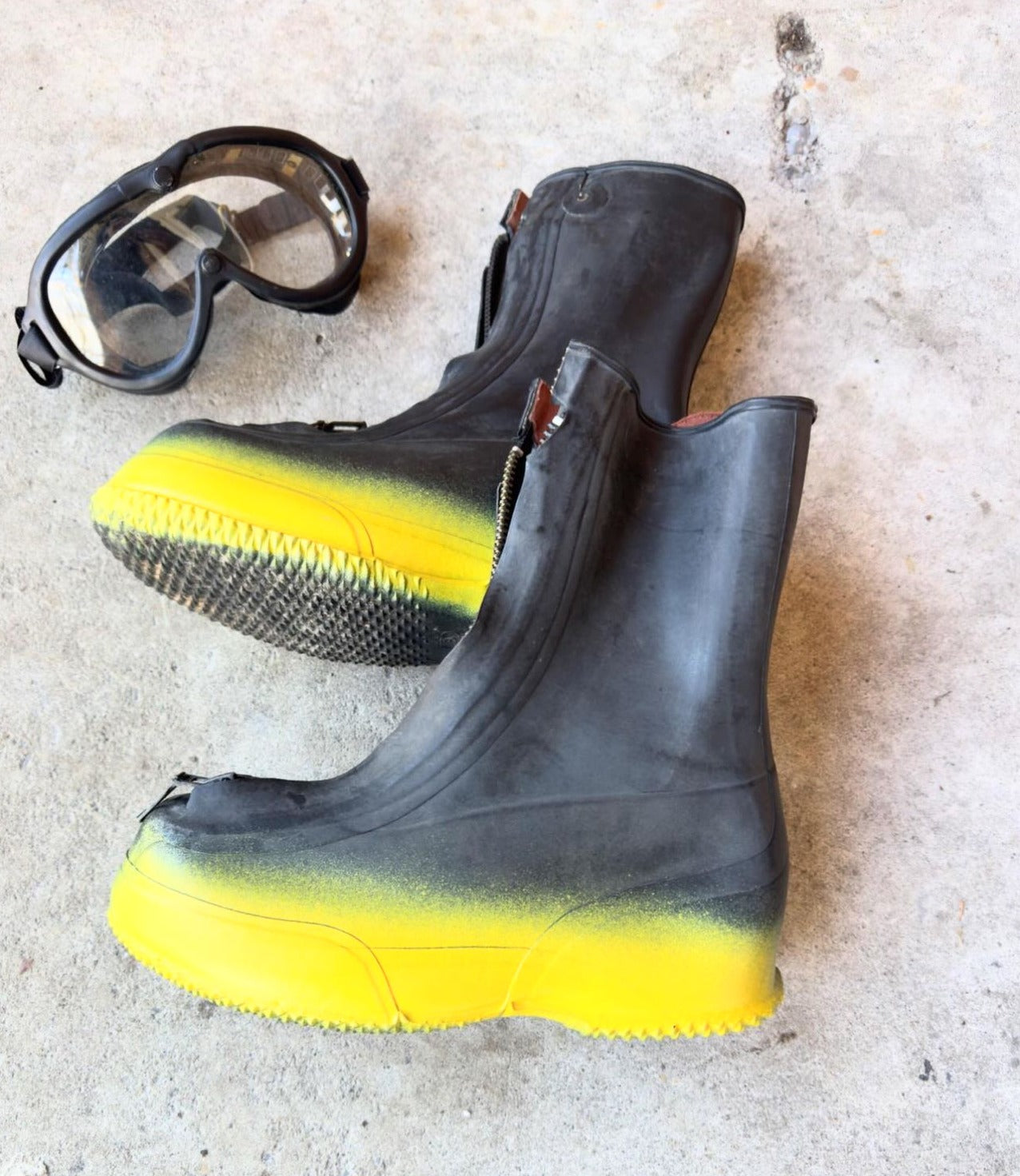 VINTAGE 1980s ECLIPSE COMBAT WATERPROOF BOOTS