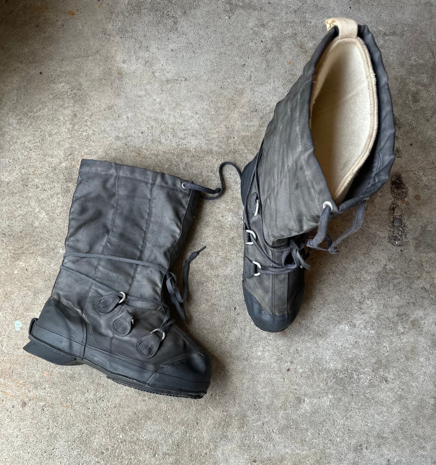 Faded Gun Metal Combat Boots