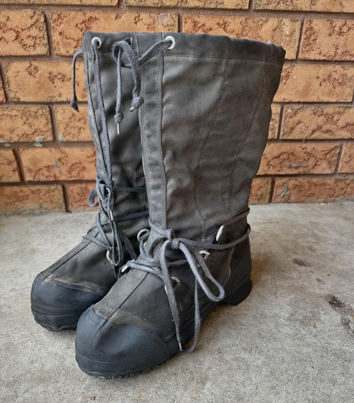 Faded Gun Metal Combat Boots