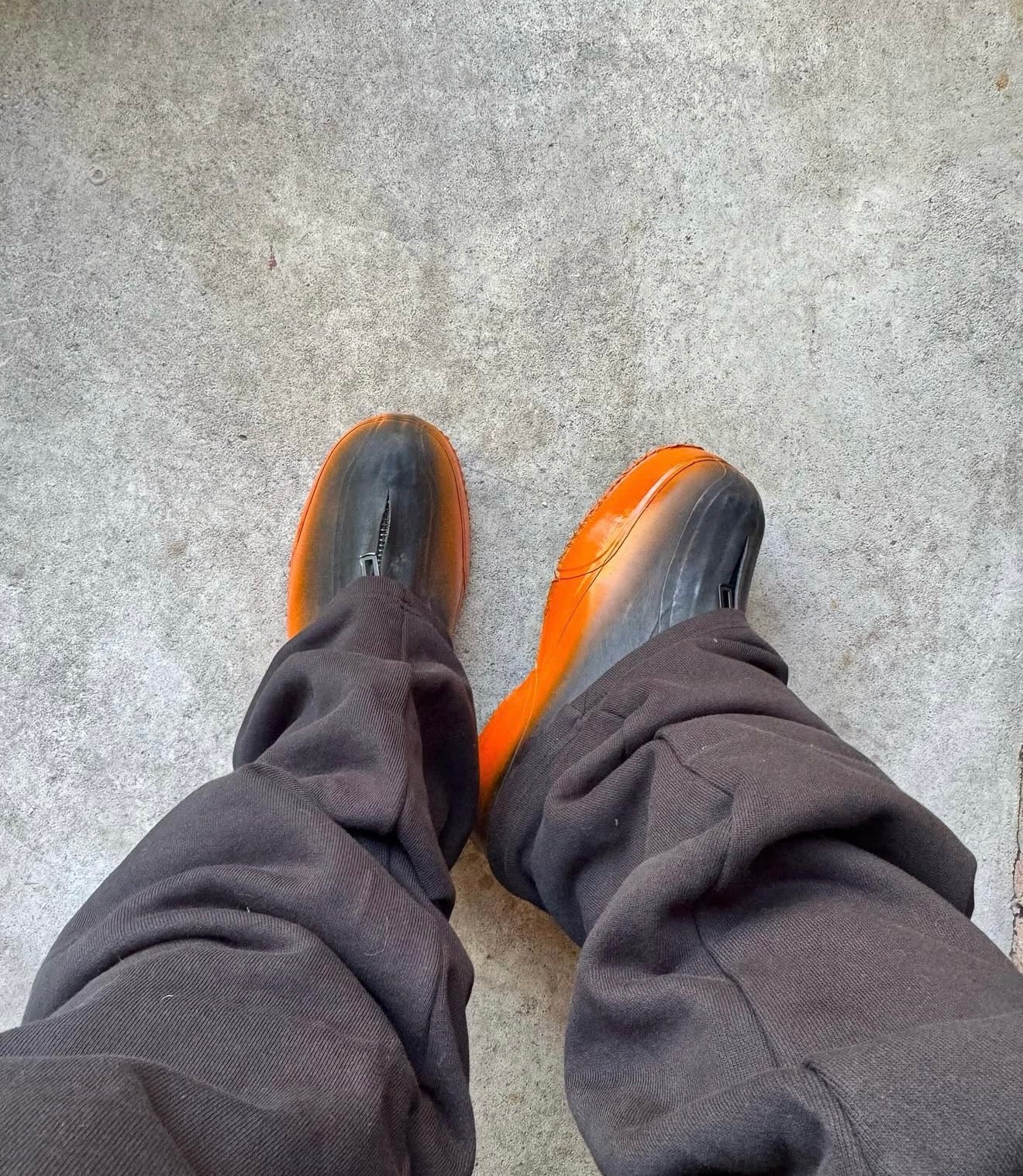 1980s HUNTER ORANGE DUNE BOOT