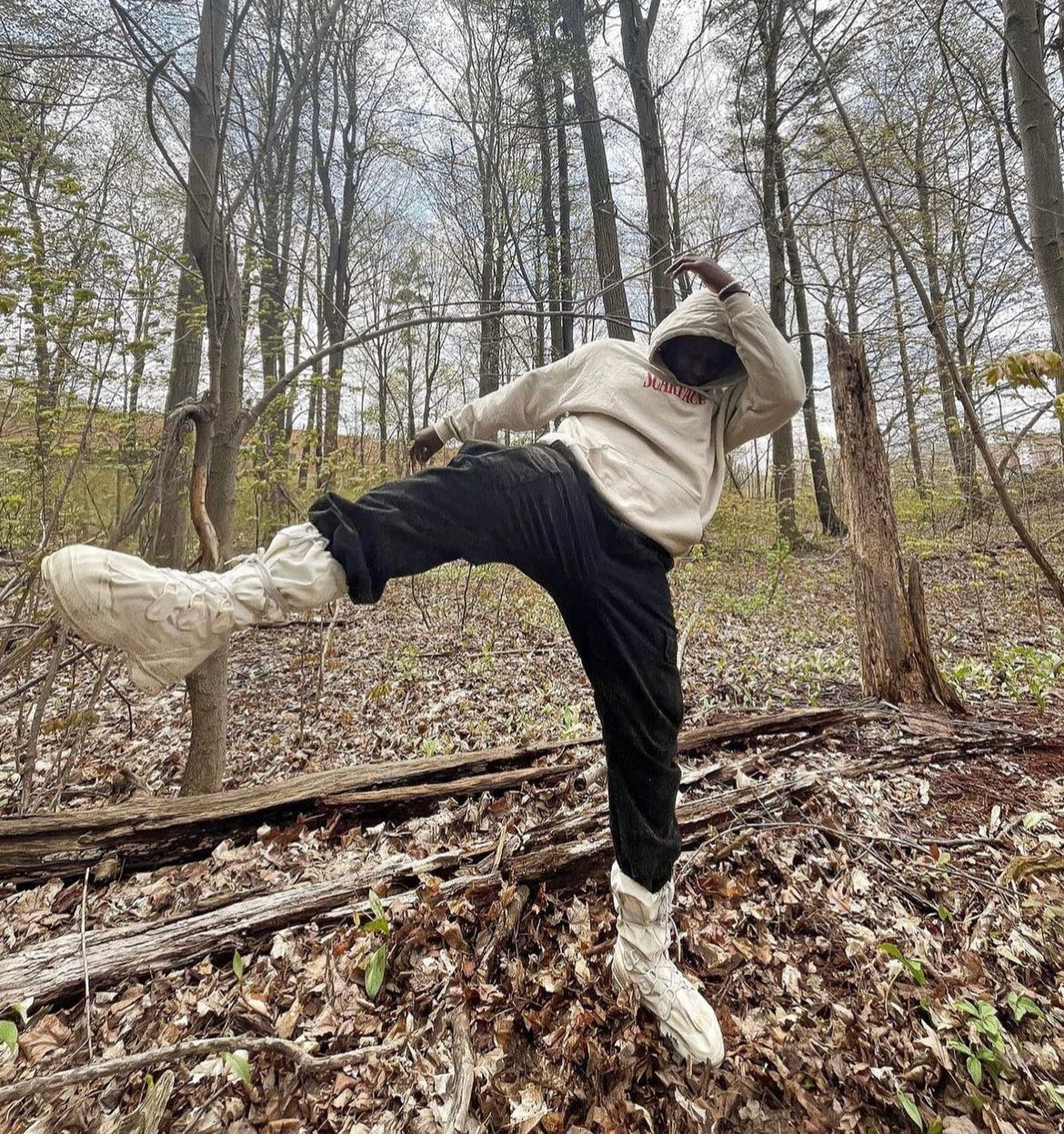 1990s Off-White Military Combat Boots