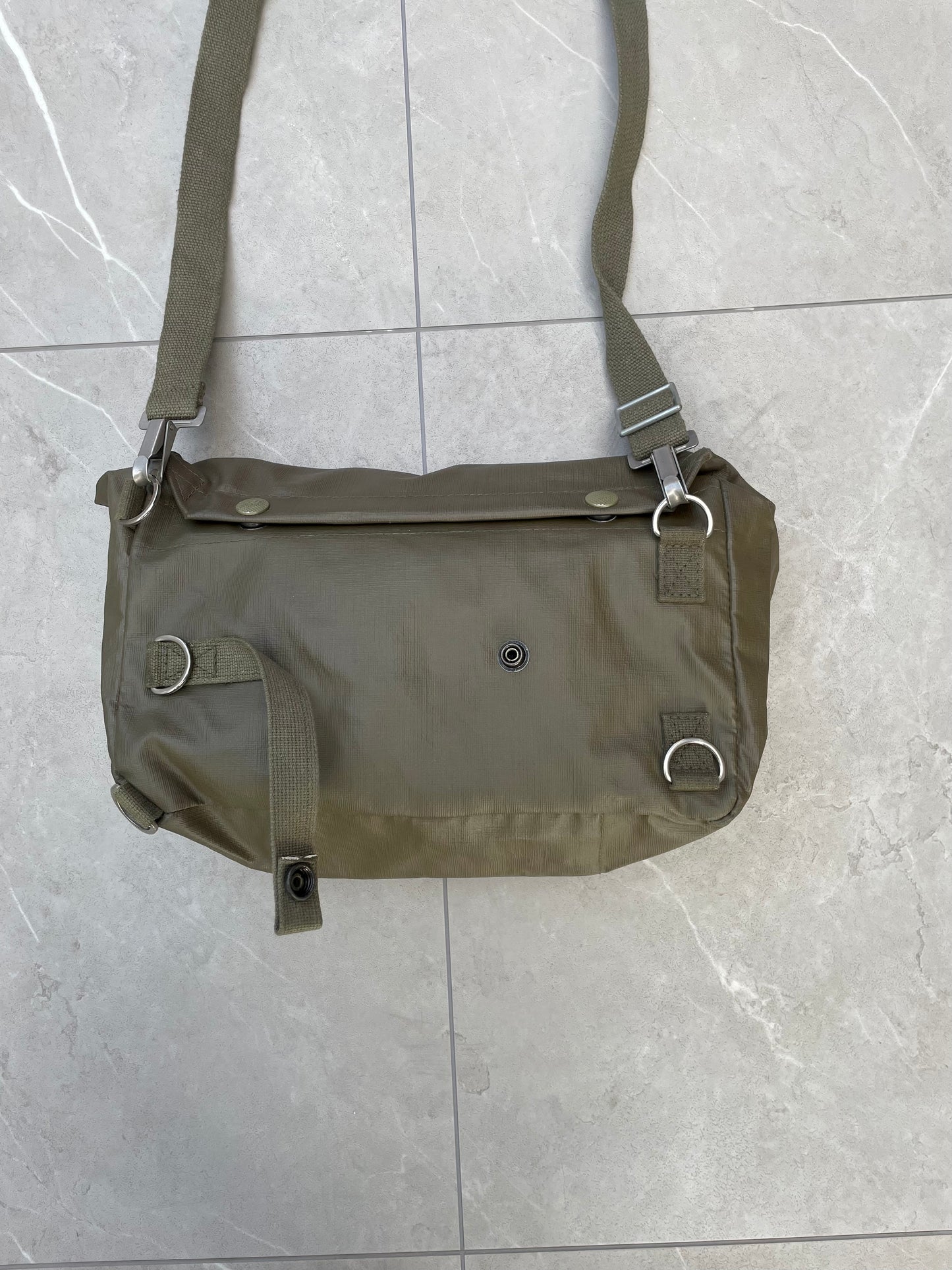 1970s Military Gas Mask Crossbody Bag