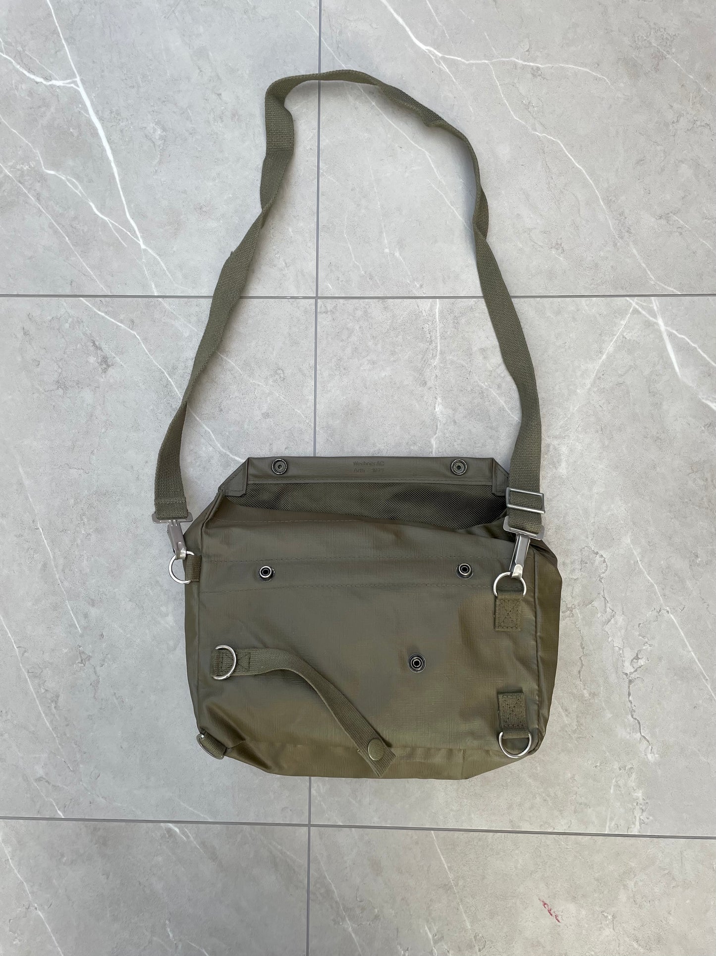 1970s Military Gas Mask Crossbody Bag