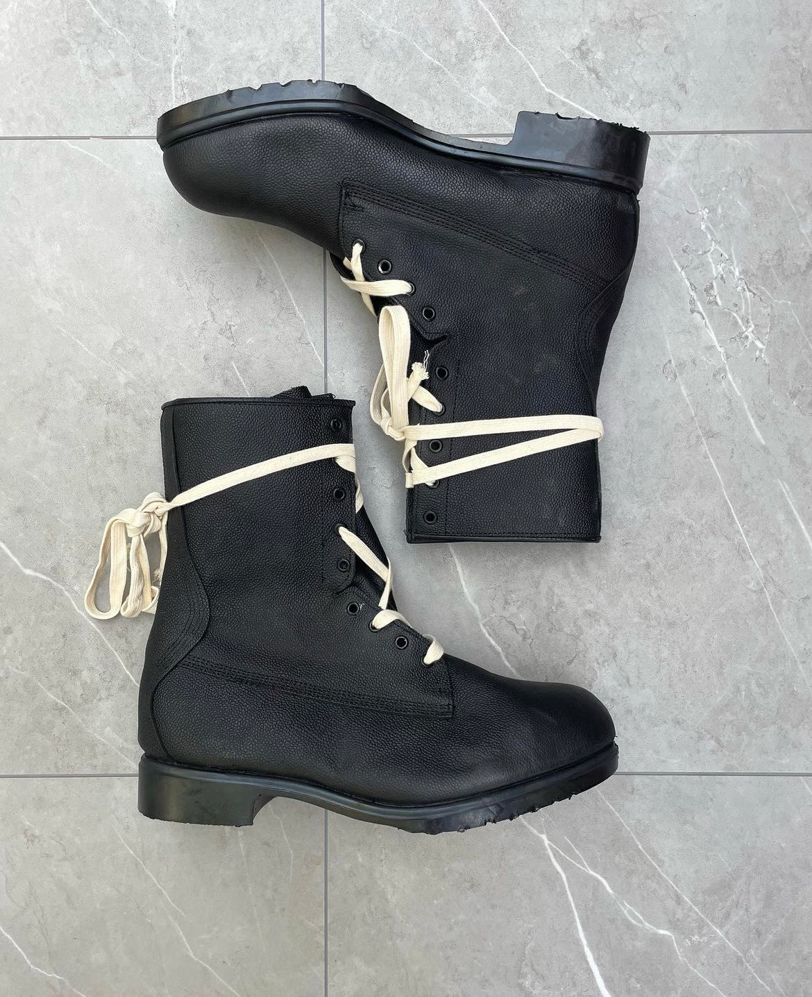 Vintage 80s/90s Military Leather Combat Boots