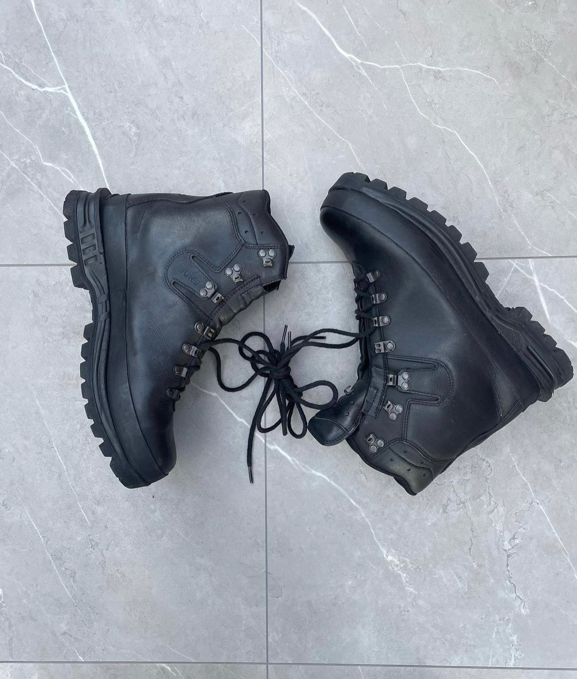 1970s Military Leather Combat Boots