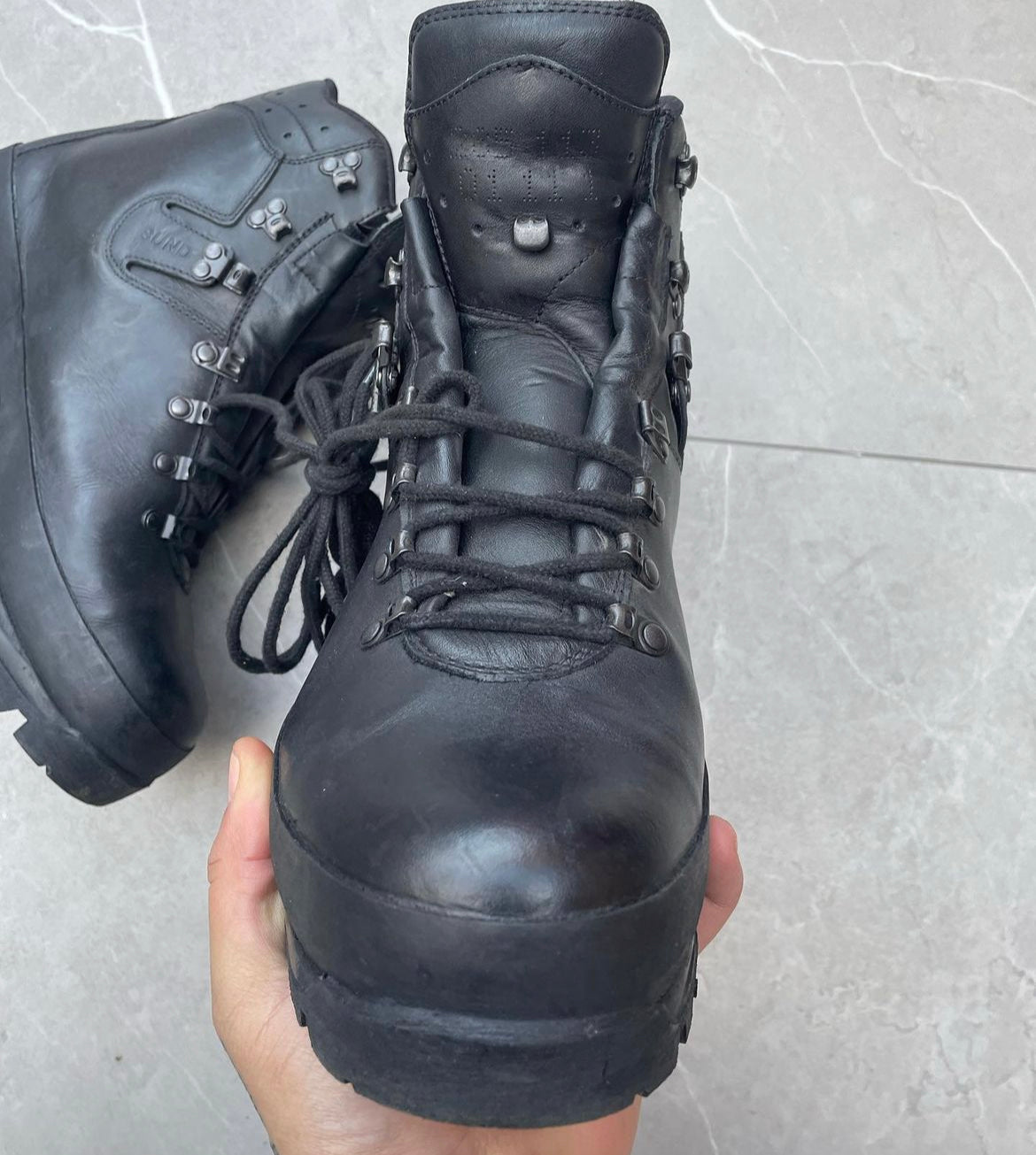 1970s Military Leather Combat Boots