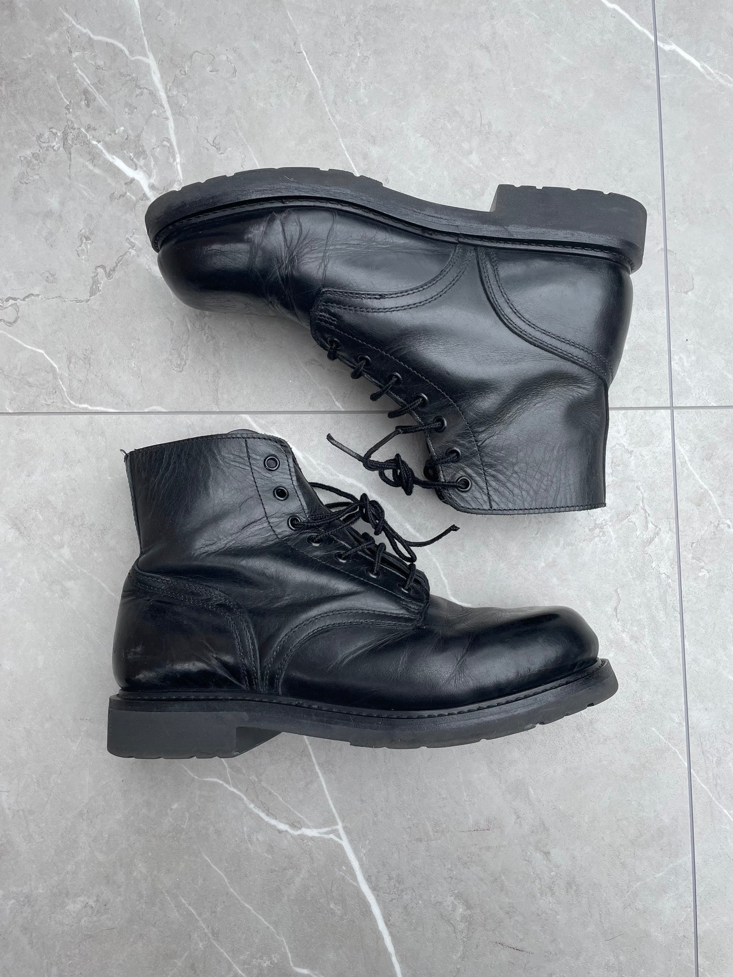 1980s Vintage Military Issue Ankle Boots