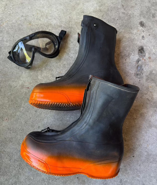 Vintage 1980s Hunter Orange Dune Boots