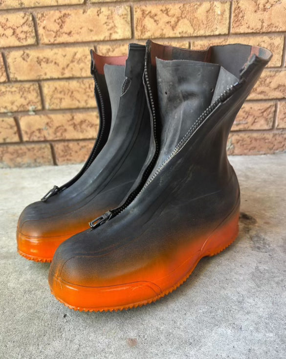 Vintage 1980s Hunter Orange Dune Boots